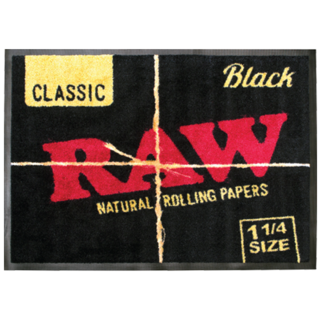 Raw Black Door Mat