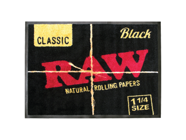 Raw Black Door Mat