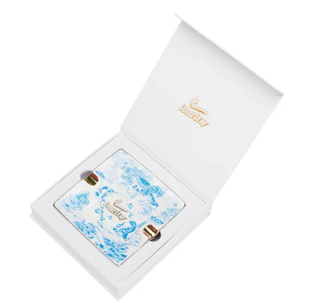 Loose Leaf Porcelain Ashtray