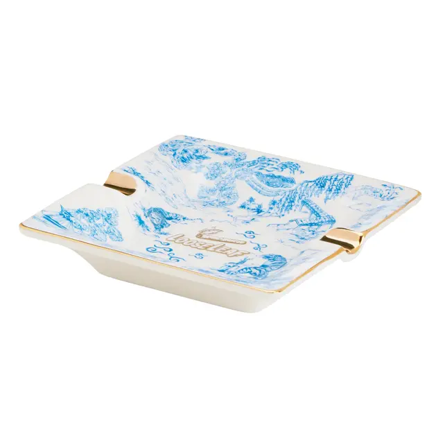 Loose Leaf Porcelain Ashtray
