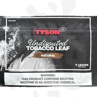 Tyson 2.0 Undisputed Tobacco Leaf Wraps 5 Pack