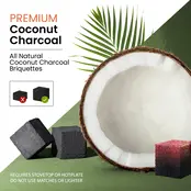Sunlight Coconut Charcoal 72 Pieces (1KG)