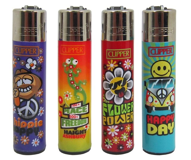 Clipper Lighter - Hippie Theme
