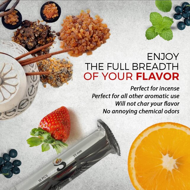 Sunlight Instant Light Charcoal 33MM Box of 10