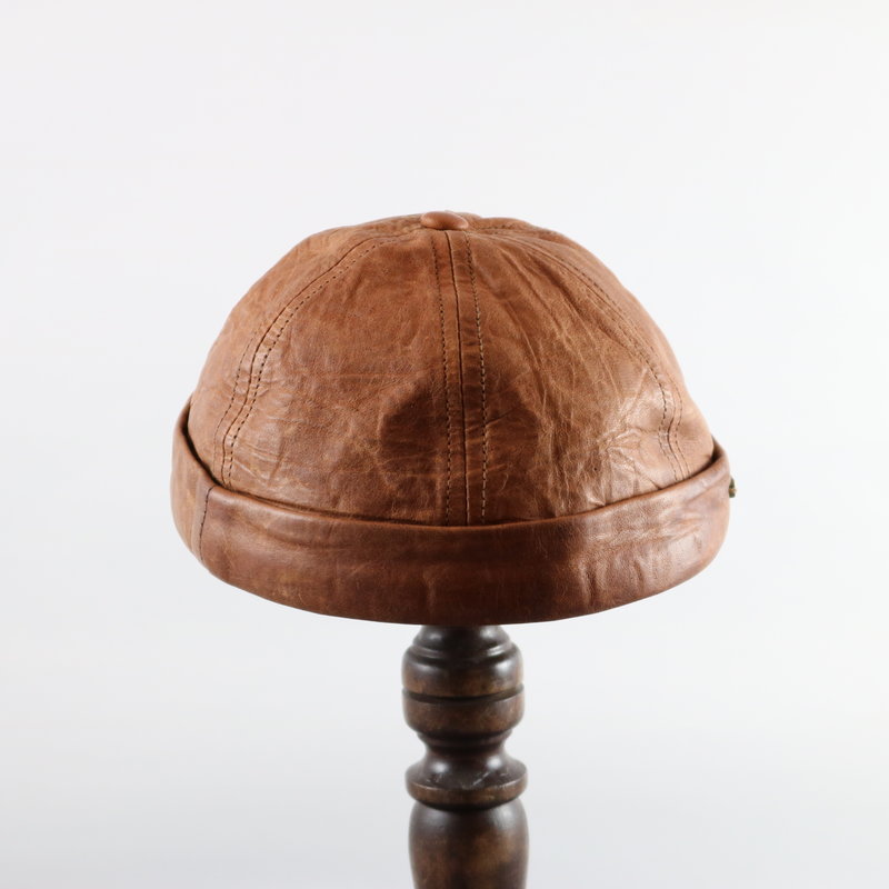 CROWN CAP WATCHMAN CAP LEATHER