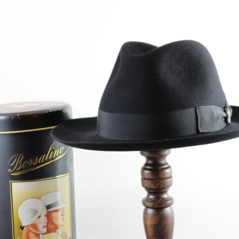 BORSALINO ALESSANDRIA MEDIUM BRIM FELT  FEDORA