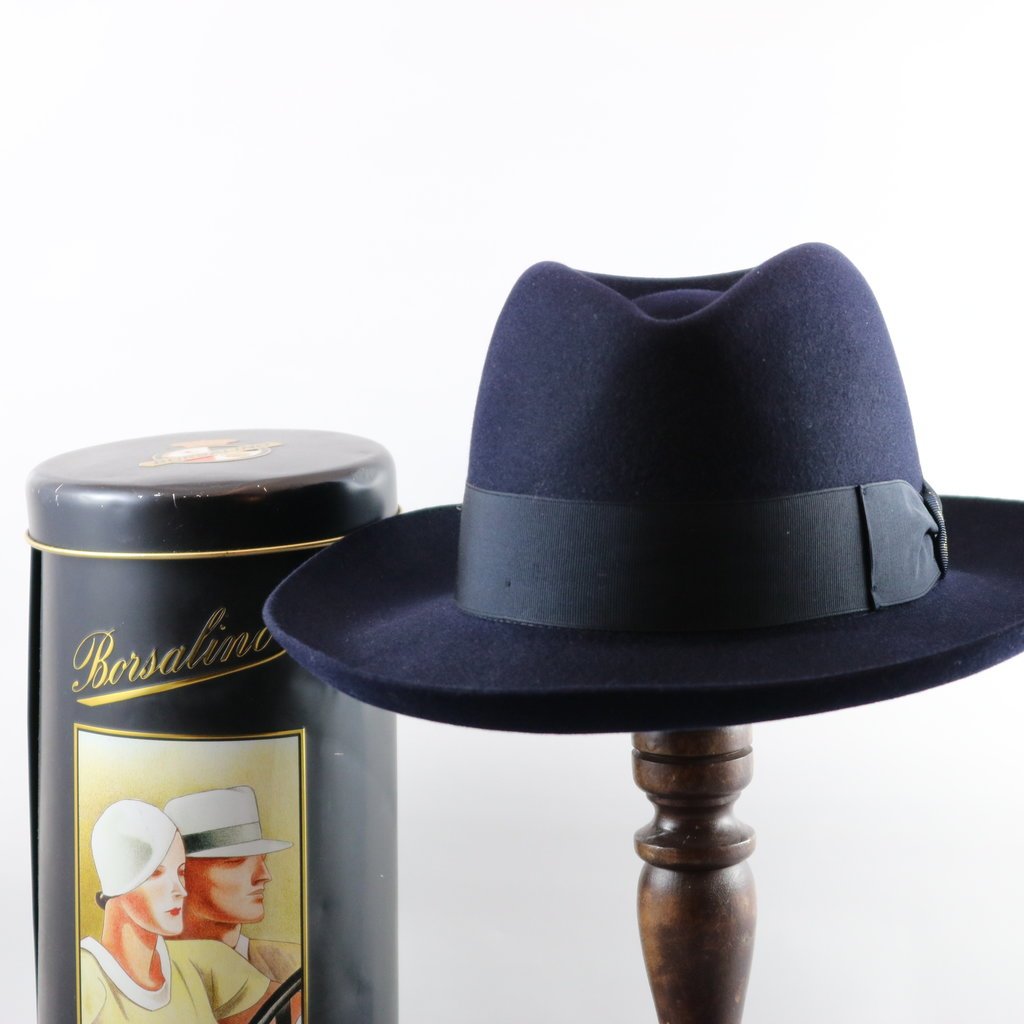 BORSALINO ALESSANDRIA LARGE BRIM FELT  FEDORA