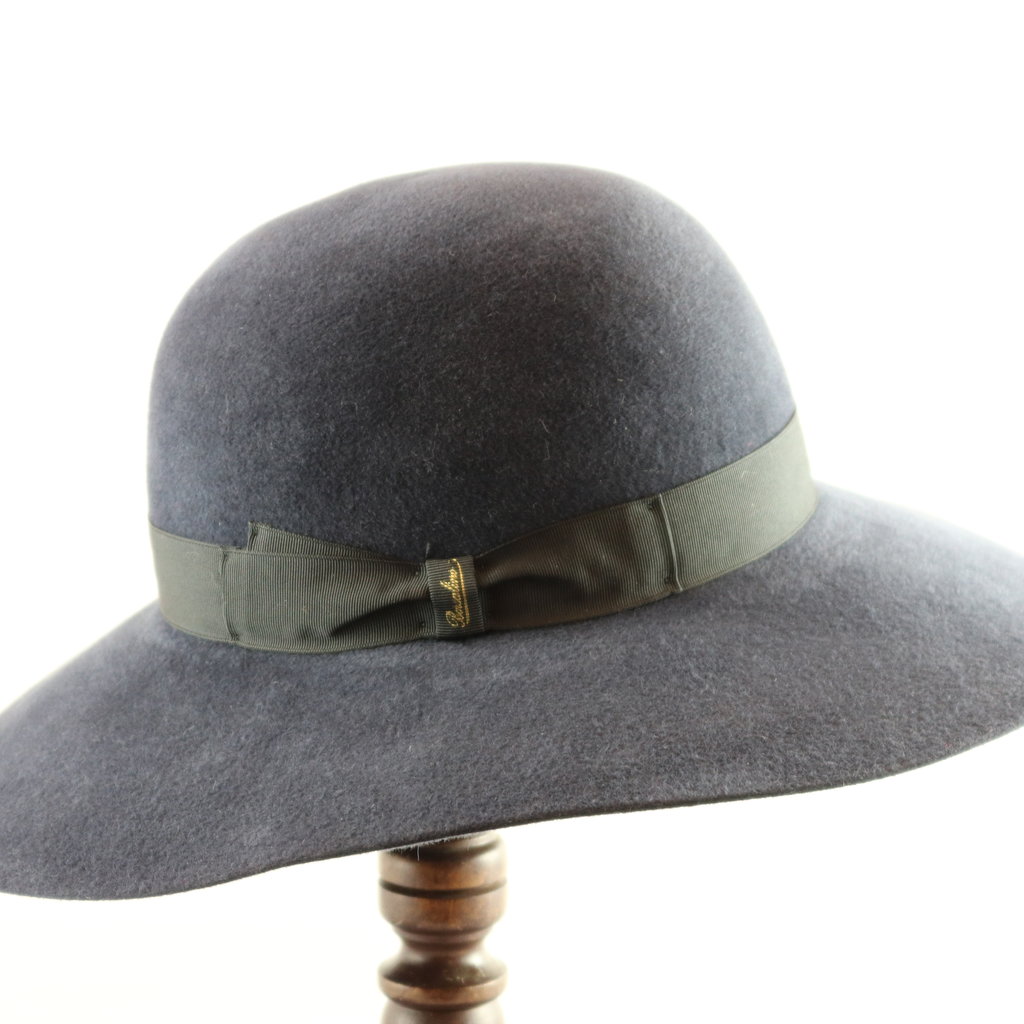 WIDE BRIM VELOUR FUR FELT DRESS HAT - Granville Island Hat Shop