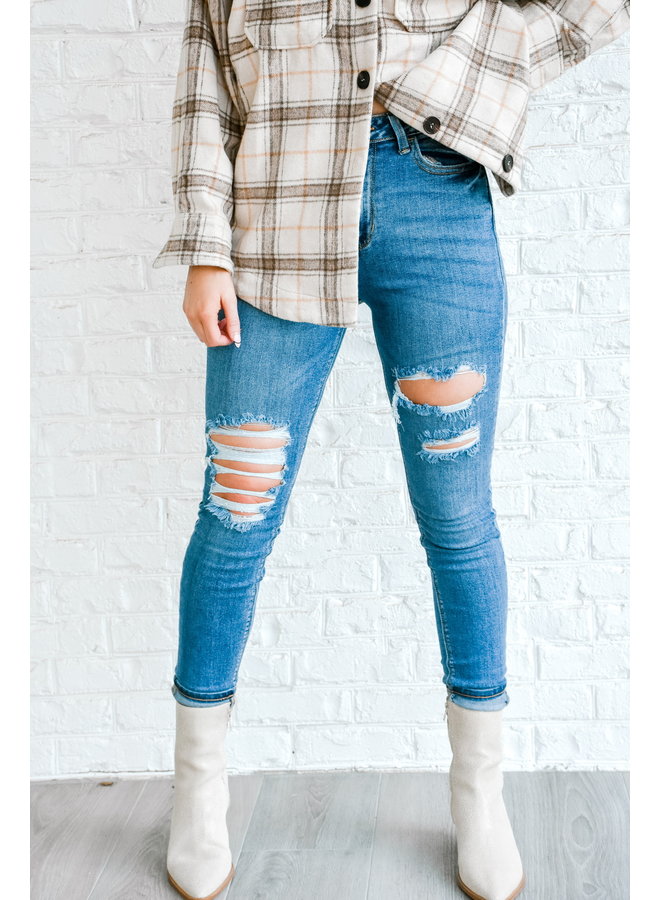 Down to Denim Ripped Skinnies
