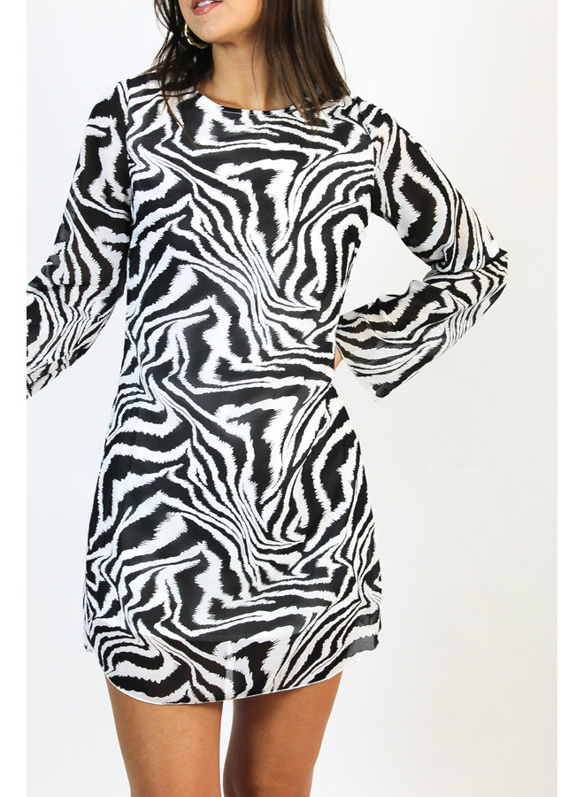 Runaway Zebra Dress