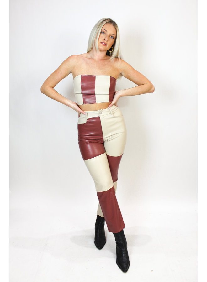 Candy Cane Leather Set