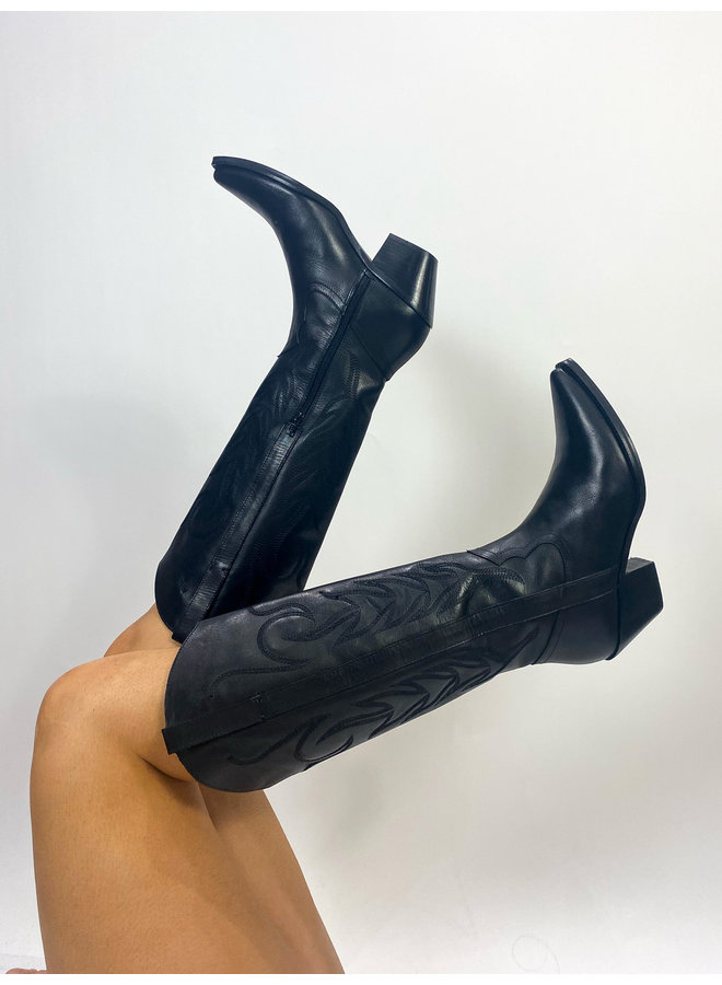 Agency Black Cowgirl Boots