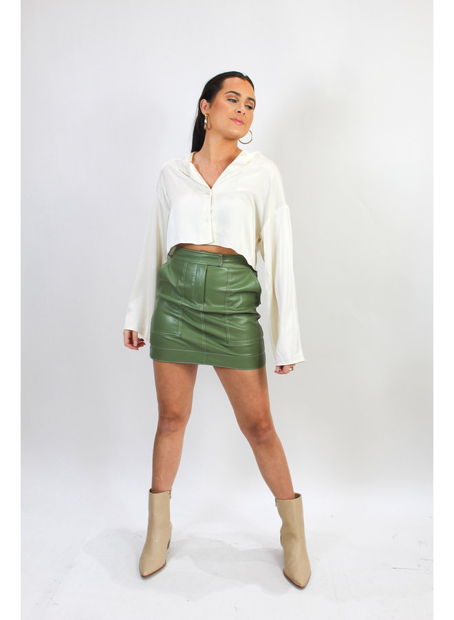 Emerald City Leather Skirt