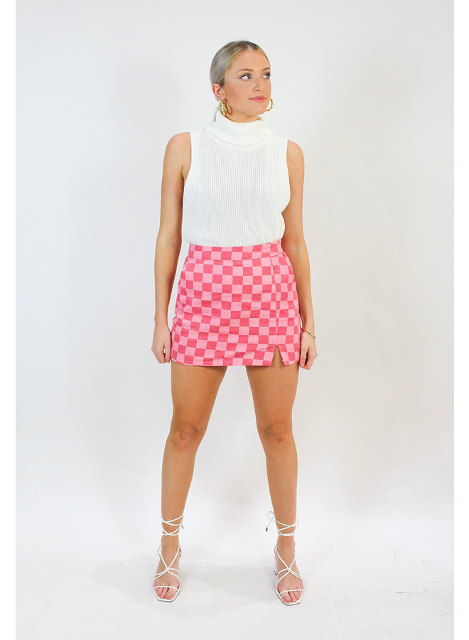 Playboy Checkered Skirt