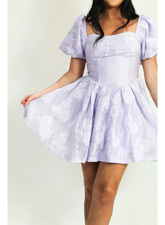 Laced Affair Dress- Lavender