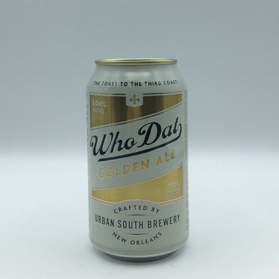 Urban South Who Dat Golden Ale Cans 6PK 12OZ Urban South Who Dat Golden Ale Cans 6PK 12OZ