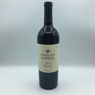 Gundlach Bundschu Merlot 750ML Gundlach Bundschu Merlot 750ML