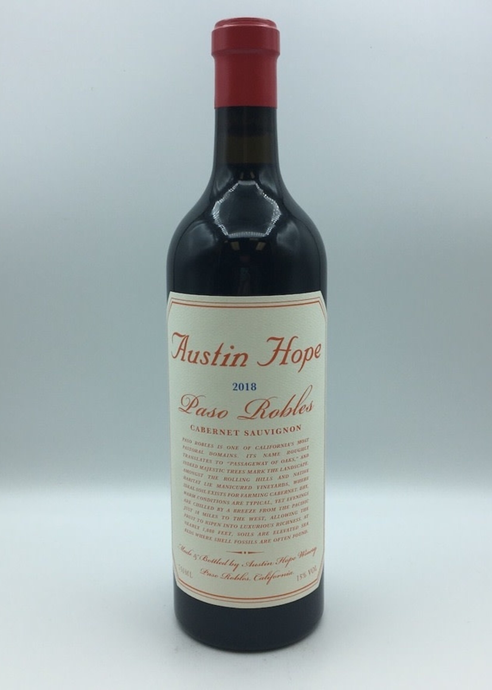 Austin Hope Cabernet Sauvignon Paso Robles 750ML R