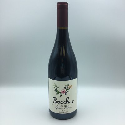 Bacchus Ginger’s Cuvee Pinot Noir 750ML Bacchus Ginger’s Cuvee Pinot Noir 750ML