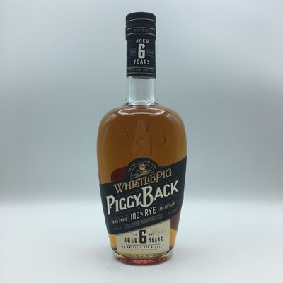 Whistlepig Piggyback 6YRs Rye Whiskey 750ML Whistlepig Piggyback 6YRs Rye Whiskey 750ML