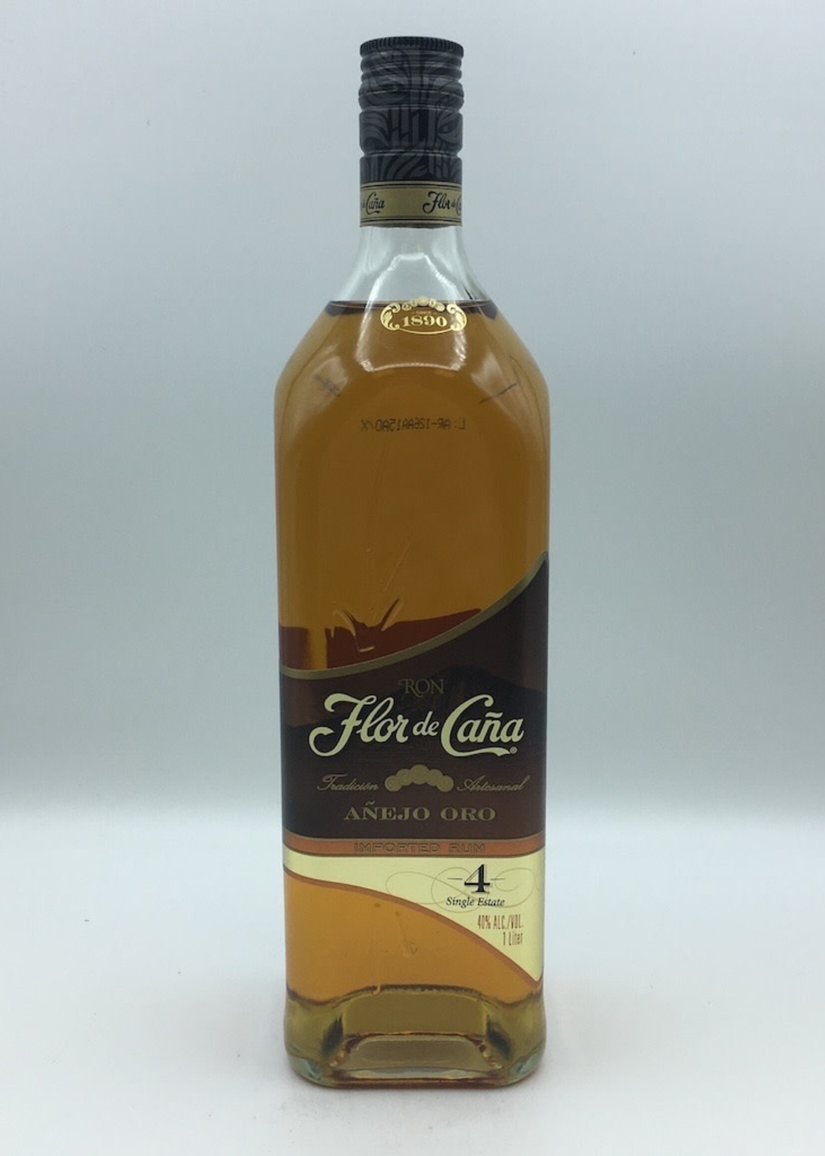 Flor de Cana 4YR Gold Rum Liter R