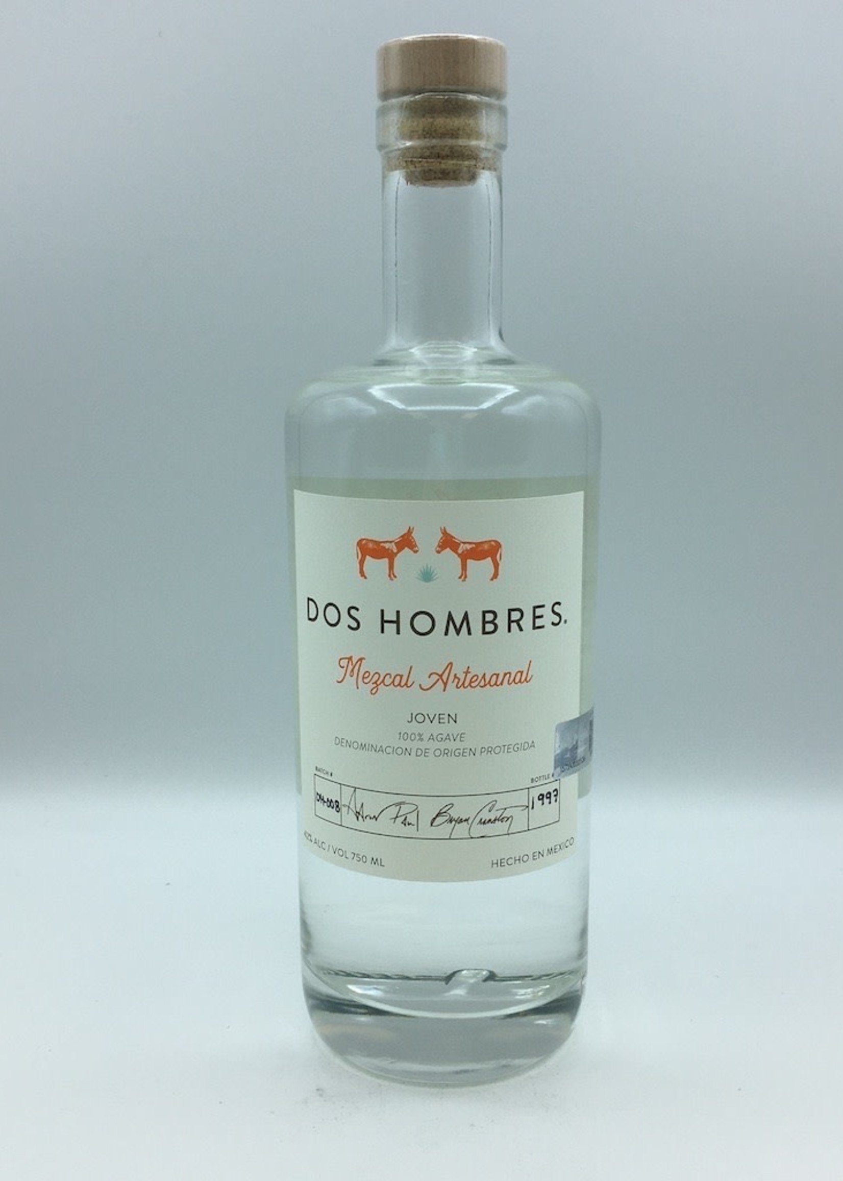 Dos Hombres Joven Espadin Mezcal Artesanal 750ML G