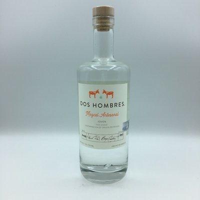 Dos Hombres Joven Espadin Mezcal Artesanal 750ML Dos Hombres Joven Espadin Mezcal Artesanal 750ML