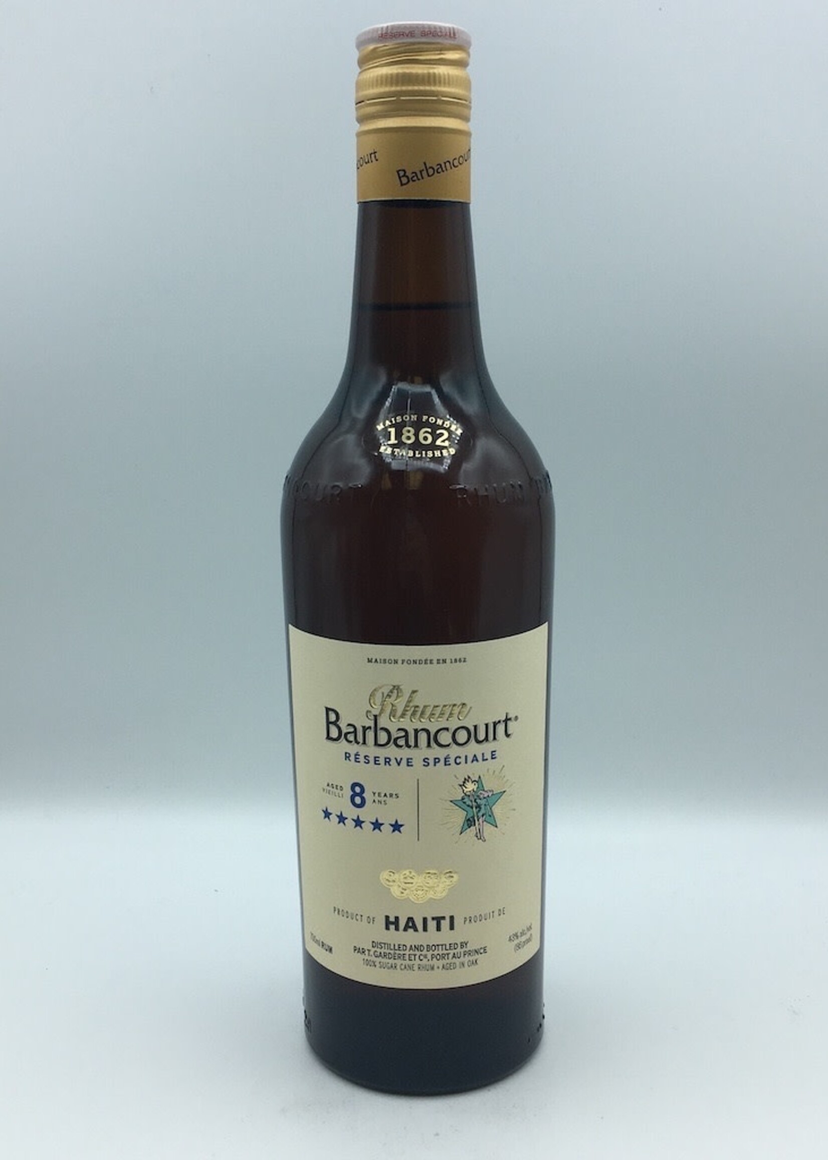 Barbancourt 8YR 5 Stars Rhum  750ML G