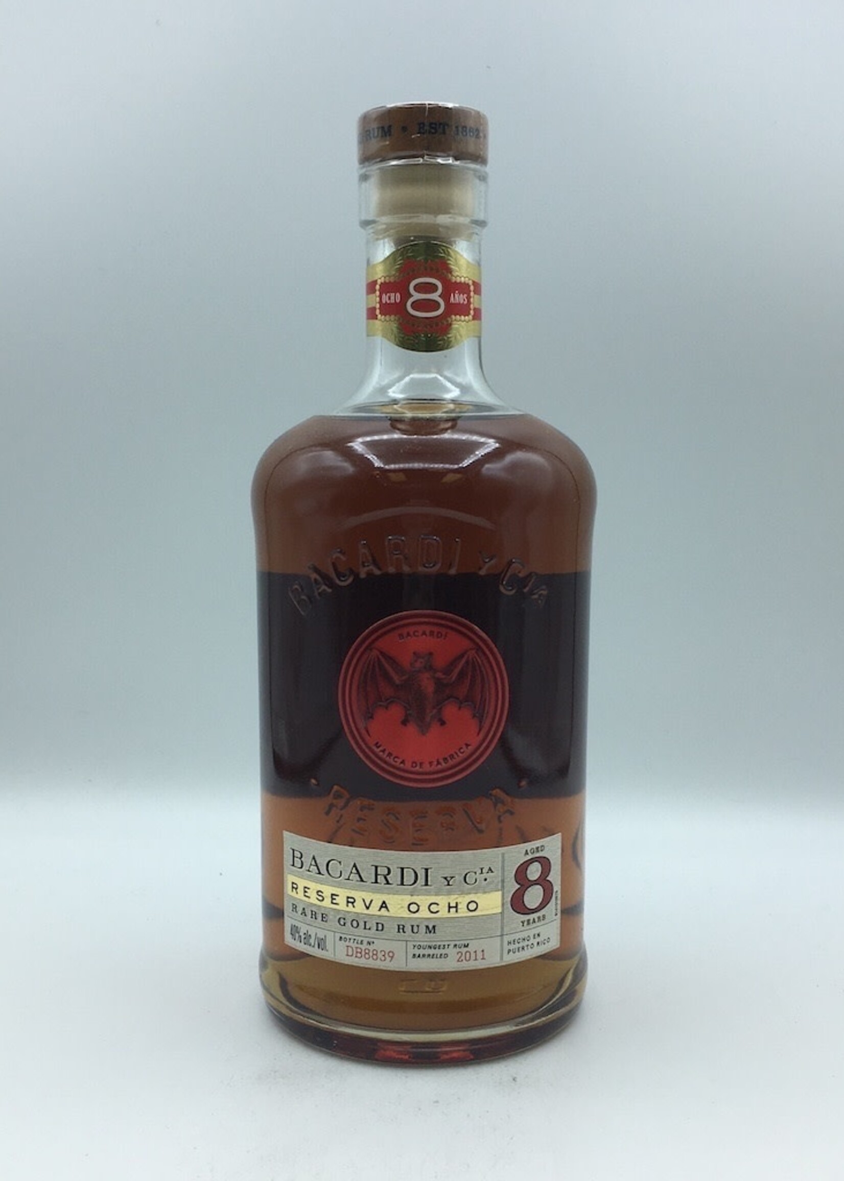Bacardi Reserva Ocho 8YRS Gold Rum 750ML G