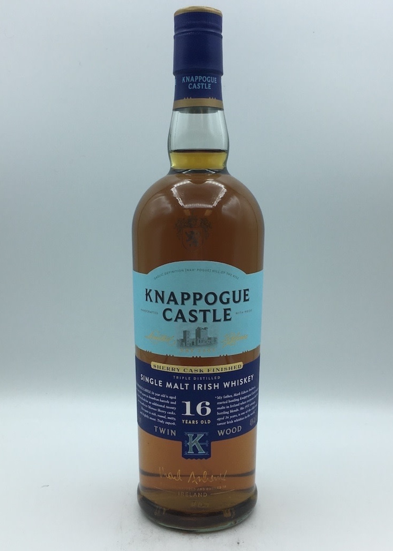 Knappogue Castle 16YR Single Malt Irish Whiskey 750ML