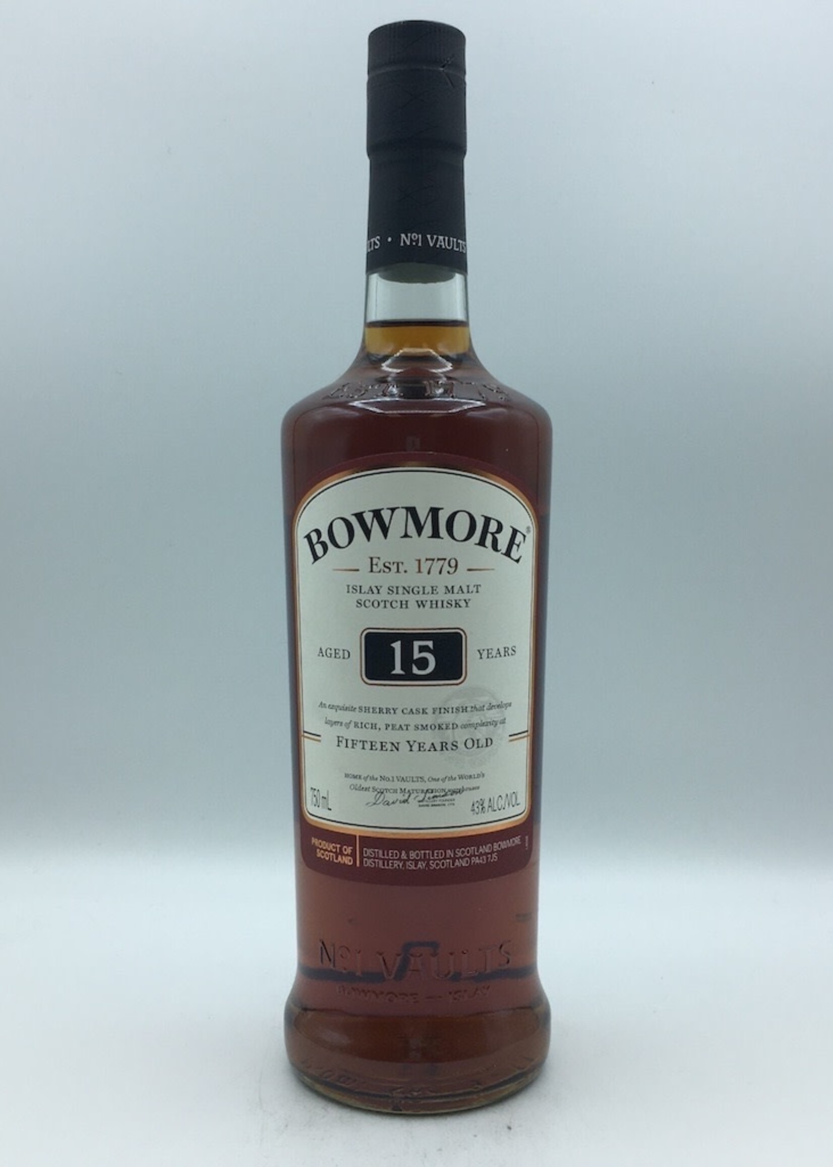 Bowmore Islay Darkest Sherry Cask 15YR Single Malt Scotch 750ML G