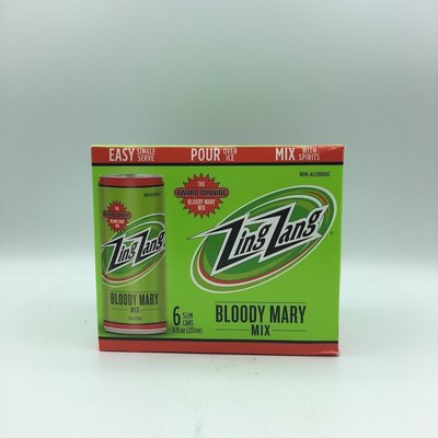 Zing Zang Bloody Mary Mix Cans 6PK 8OZ Zing Zang Bloody Mary Mix Cans 6PK 8OZ