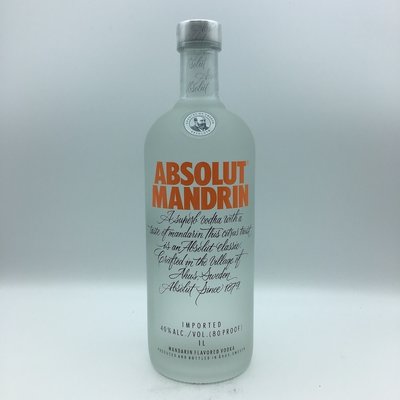 Absolut Mandrin Orange Vodka Liter Absolut Mandrin Orange Vodka Liter