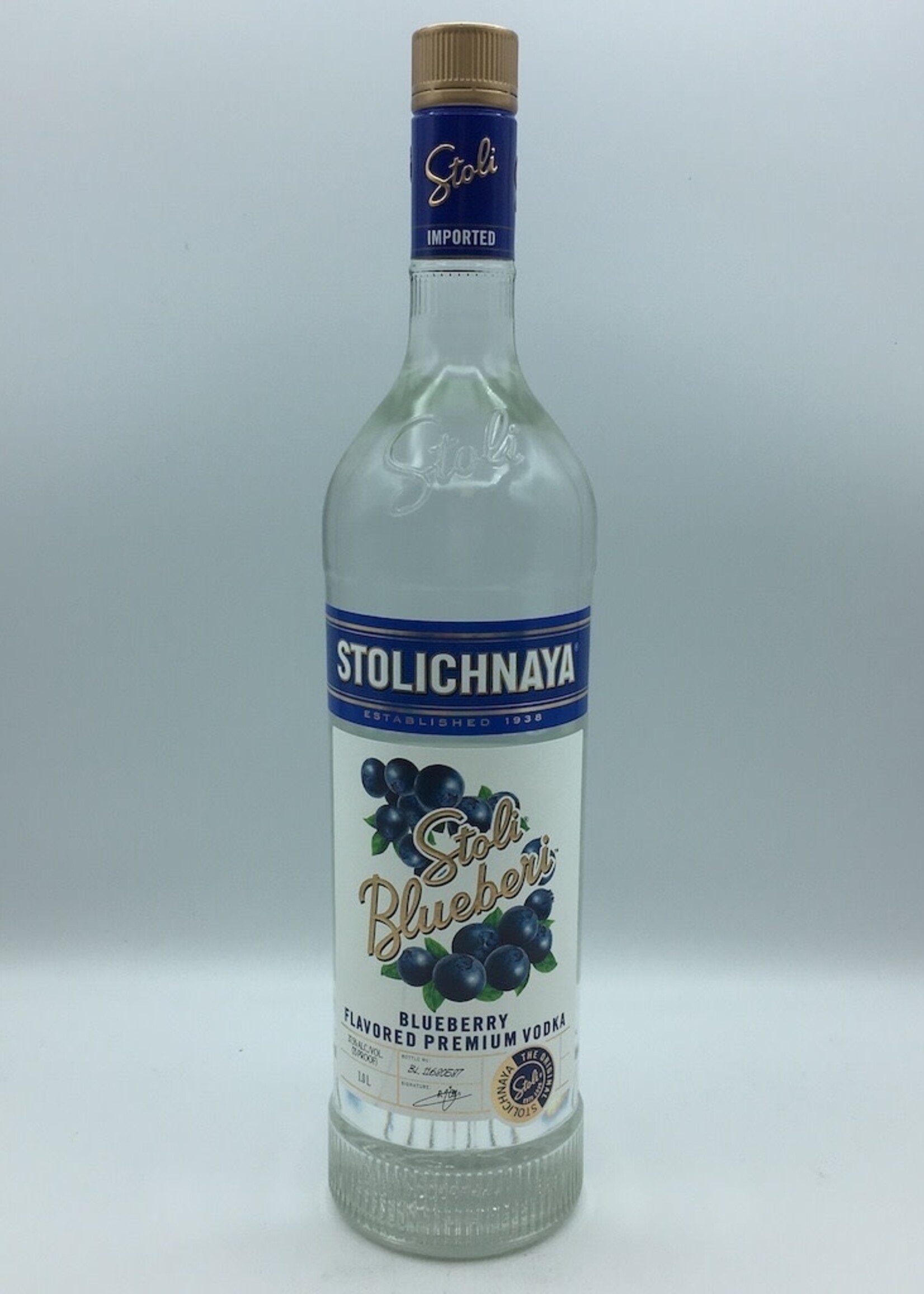 Stolichnaya Vodka Blueberi Liter