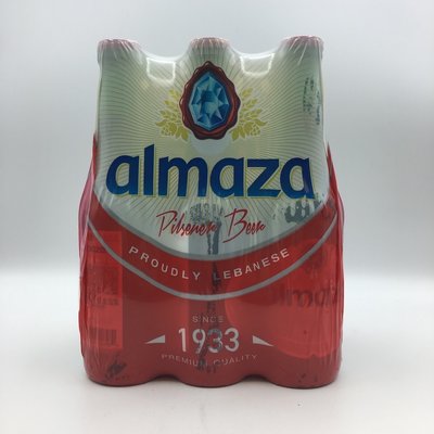 Almaza Pilsener Beer of Lebanon 6PK 12OZ Almaza Pilsener Beer of Lebanon 6PK 12OZ