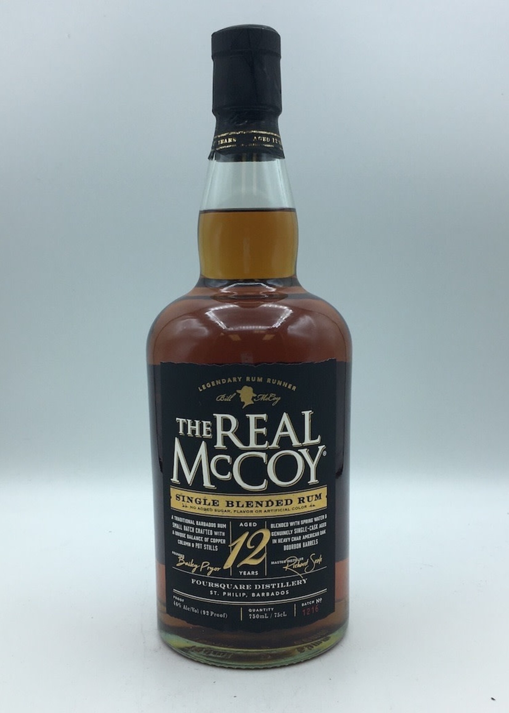 The Real Mccoy Single Blended Rum 12YR 750ML