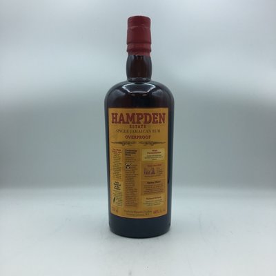 Hampden Overproof Rum 750ML Hampden Overproof Rum 750ML