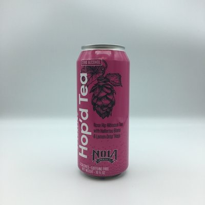 NOLA Hop’d Tea Non-Alcoholic Rose Hip Hibiscus with Hallertau & Lemondrop Hops (Pink Can) 16OZ NOLA Hop’d Tea Non-Alcoholic Rose Hip Hibiscus with Hallertau & Lemondrop Hops (Pink Can) 16OZ