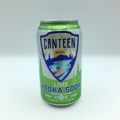 Canteen Lime Vodka Soda 6PK 12 OZ Canteen Lime Vodka Soda 6PK 12 OZ