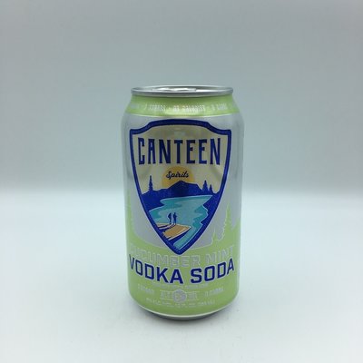 Canteen Cucumber Mint Vodka Soda 6PK 12 OZ Canteen Cucumber Mint Vodka Soda 6PK 12 OZ