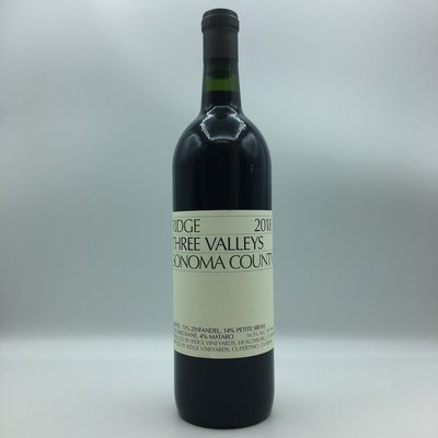 Ridge Three Valleys Zinfandel Blend 750ML Ridge Three Valleys Zinfandel Blend 750ML
