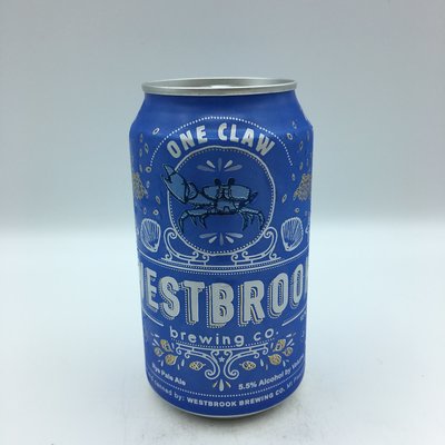 Westbrook One Claw Rye Pale Ale 6PK 12OZ Westbrook One Claw Rye Pale Ale 6PK 12OZ