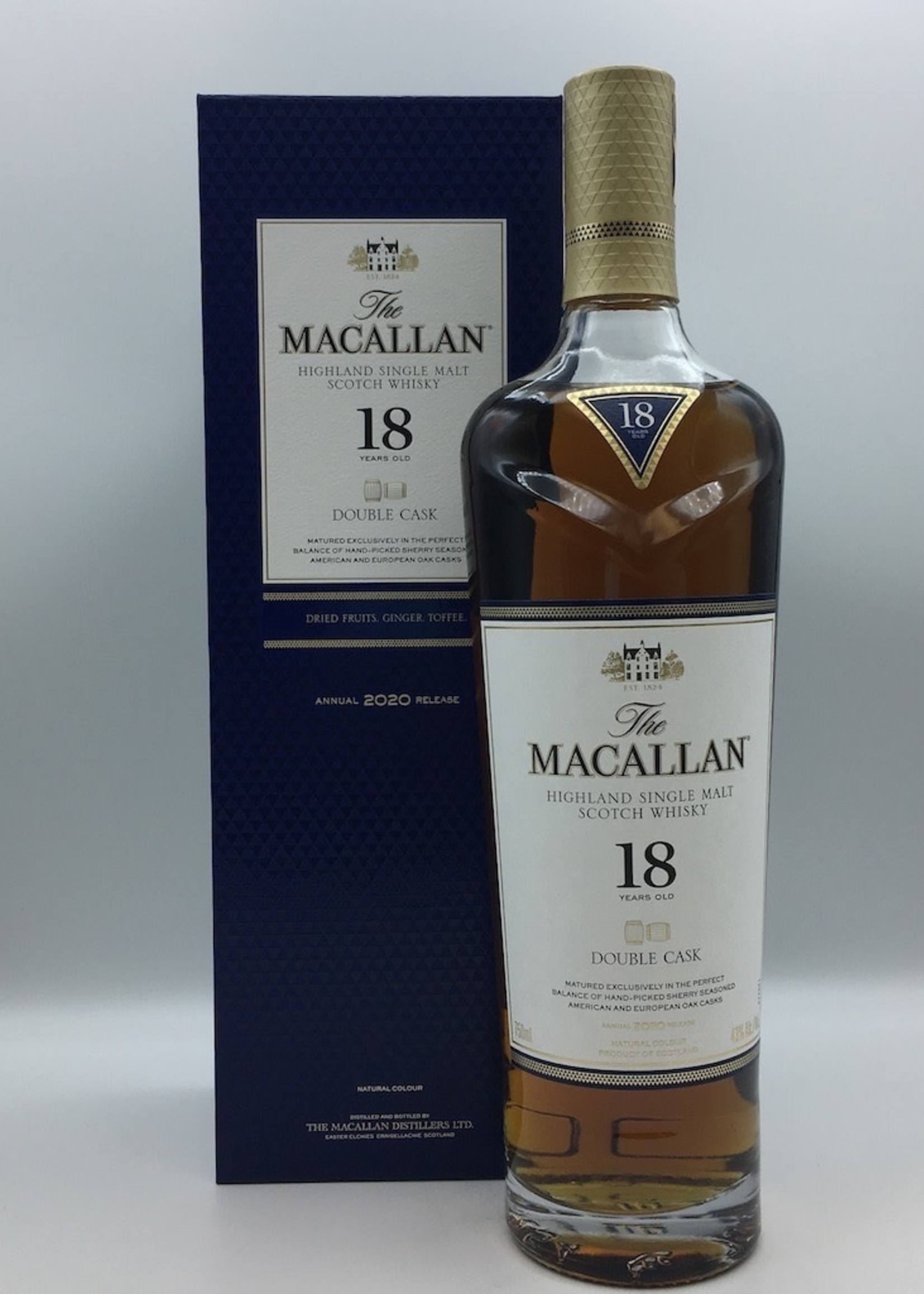 Macallan 18YR Double Cask Highland Single Malt Scotch Whisky R