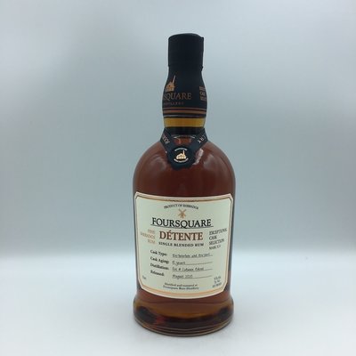 Foursquare Detente Rum 750ML Foursquare Detente Rum 750ML