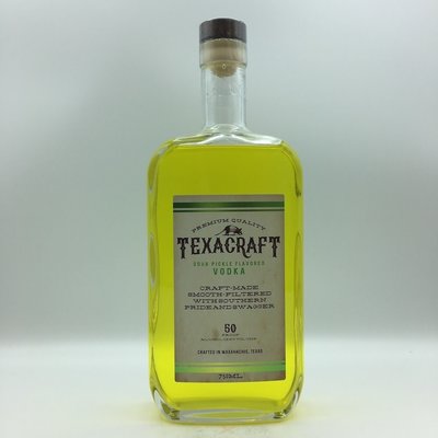 Texacraft Sour Pickle Vodka 750ML Texacraft Sour Pickle Vodka 750ML