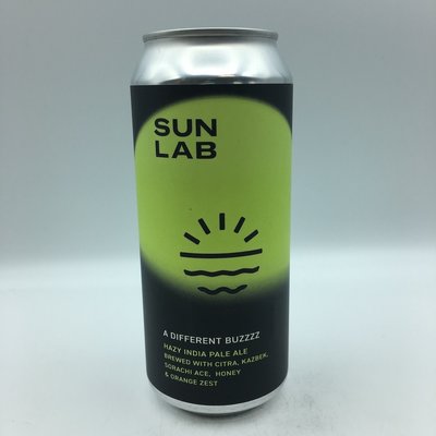 Sun Lab A Different Buzzzz Hazy IPA SINGLE 16OZ Sun Lab A Different Buzzzz Hazy IPA SINGLE 16OZ