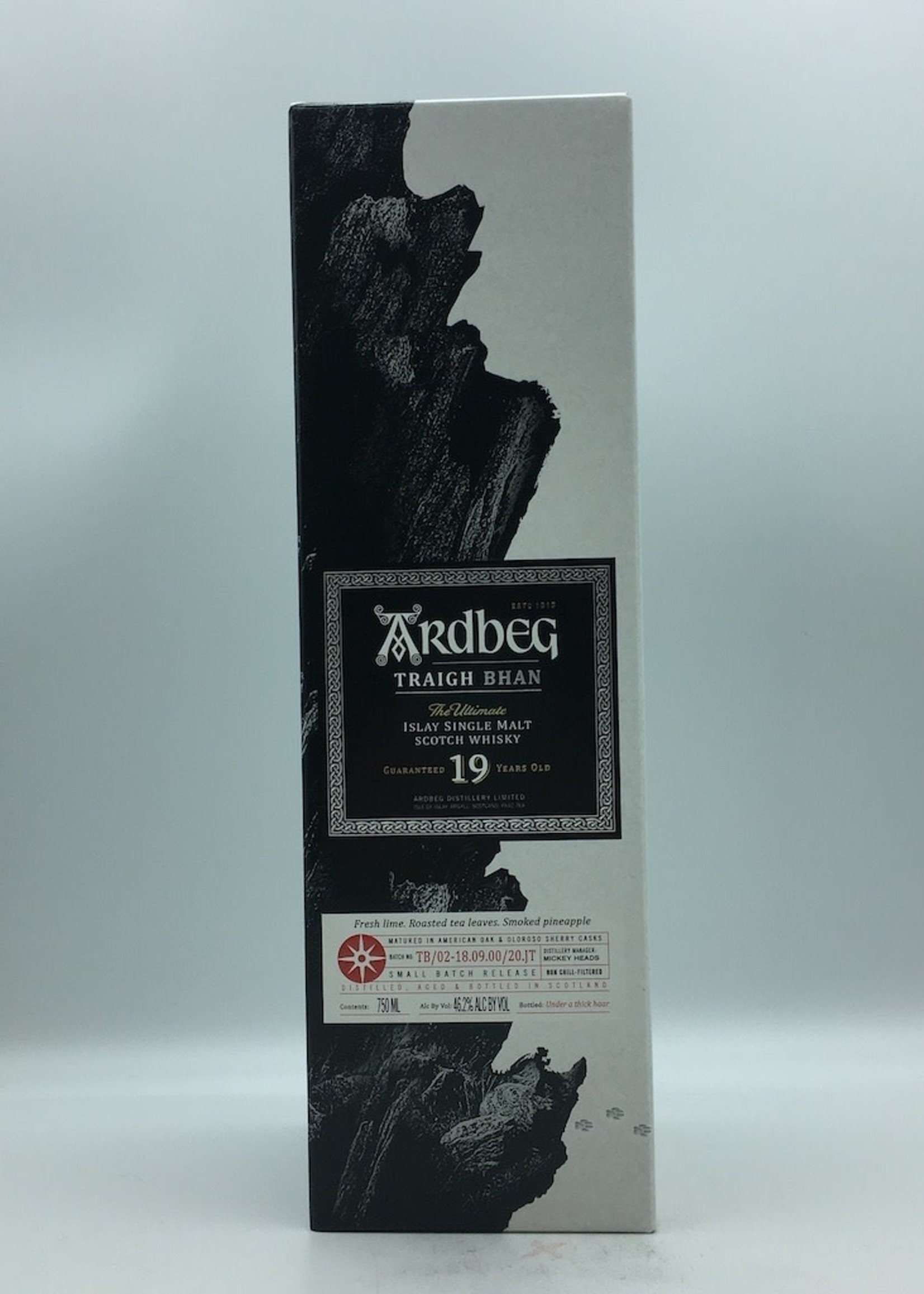 Ardbeg Traigh Bhan 19YR Islay Single Malt Scotch Whisky 750ML G
