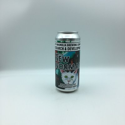 Lazy Magnolia Welcome to the New Normal Saison in Chardonnay Barrels SINGLE 16OZ Lazy Magnolia Welcome to the New Normal Saison in Chardonnay Barrels SINGLE 16OZ