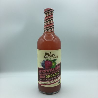 Tres Agaves Strawberry Margarita Mix 1L Tres Agaves Strawberry Margarita Mix 1L