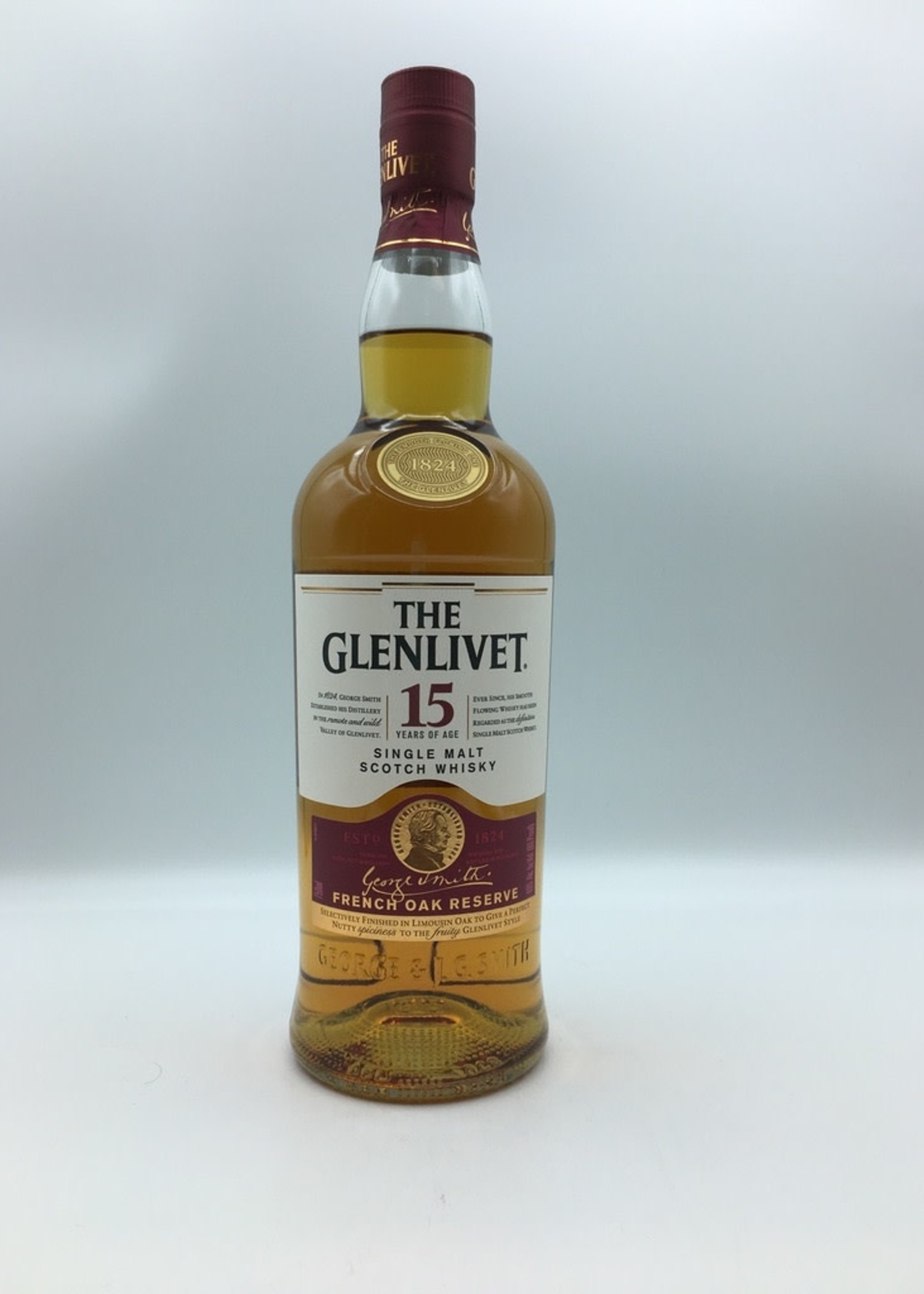 Glenlivet 15 Year French Oak Finish Scotch Whisky 750ML